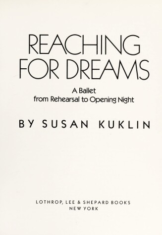 Book cover for Reaching for Dreams