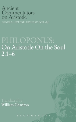 Cover of On Aristotle "On the Soul 2.1-6"