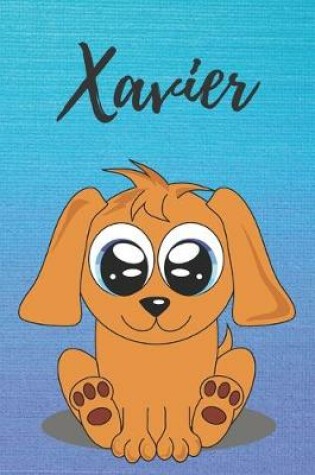 Cover of Xavier dog coloring book / notebook / journal / diary