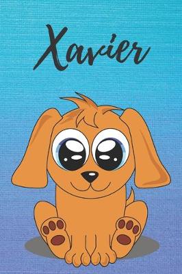 Book cover for Xavier dog coloring book / notebook / journal / diary
