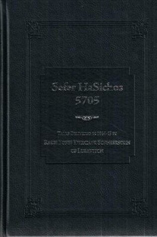 Cover of Sefer Hasichos 5705 - English
