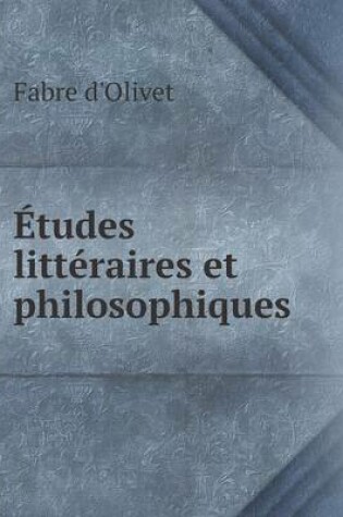 Cover of Études littéraires et philosophiques