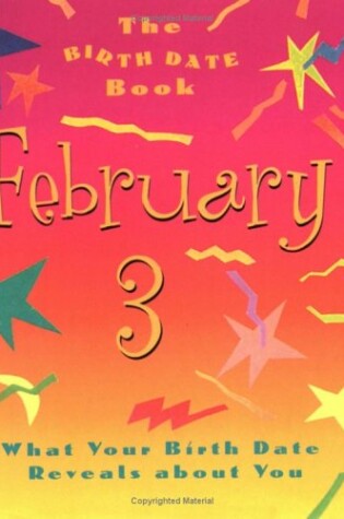 Cover of The Birth Date Book February 3