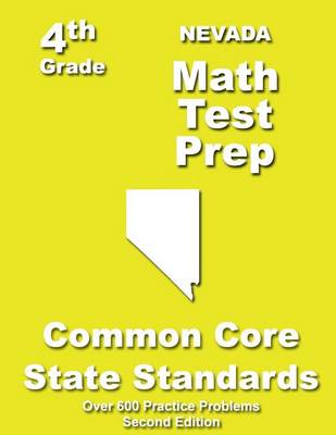 Book cover for Nevada 4th Grade Math Test Prep