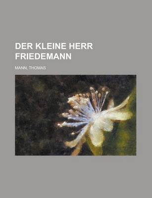 Book cover for Der Kleine Herr Friedemann