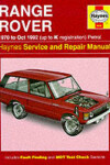 Book cover for Range Rover Service and Repair Manual