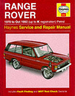 Cover of Range Rover Service and Repair Manual