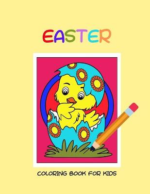 Book cover for Easter coloring book for kids