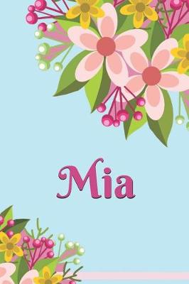 Book cover for MIA Personalized Blank Lined Journal Notebook