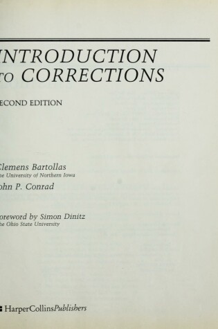 Cover of Intro to Corrections