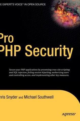 Cover of Pro PHP Security