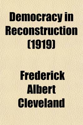 Book cover for Democracy in Reconstruction