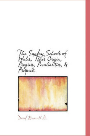 Cover of The Sunday Schools of Wales, Their Origin, Progress, Peculiarities, & Prospects