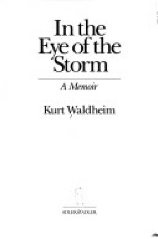 Cover of In the Eye of the Storm