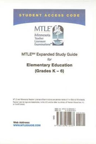 Cover of MTLE Expanded Study Guide -- Access Card -- for Elementary Education (Grades K-6)