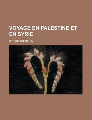 Book cover for Voyage En Palestine Et En Syrie