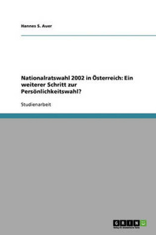Cover of Nationalratswahl 2002 in OEsterreich