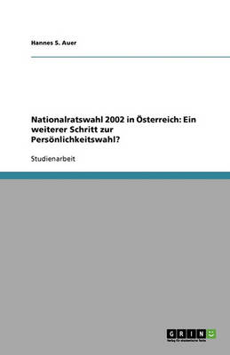 Book cover for Nationalratswahl 2002 in OEsterreich