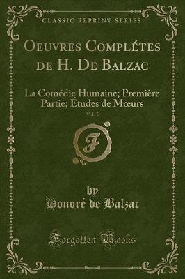 Book cover for Oeuvres Complétes de H. de Balzac, Vol. 5