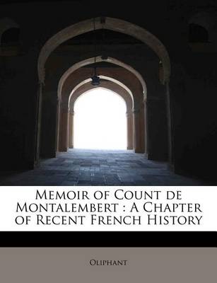 Book cover for Memoir of Count de Montalembert