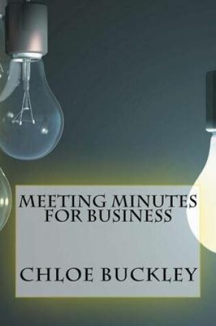 Cover of Meeting Minutes for Business