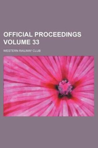 Cover of Official Proceedings Volume 33