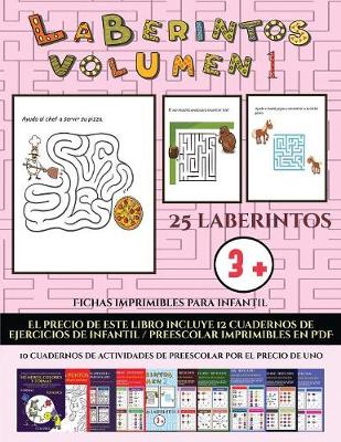 Book cover for Fichas imprimibles para infantil (Laberintos - Volumen 1)