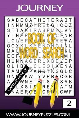 Book cover for Journey Large Print Word Search Book 2