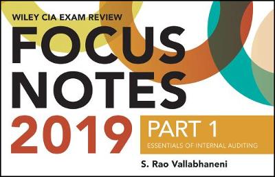 Book cover for Wiley CIA Exam Review 2019 Focus Notes, Part 1