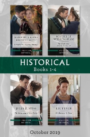 Cover of Historical Box Set 1-4/The Captain's Christmas Proposal/Unwrapping His Festive Temptation/The Highlander and the Governess/The Awakening of Mi