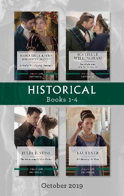Book cover for Historical Box Set 1-4/The Captain's Christmas Proposal/Unwrapping His Festive Temptation/The Highlander and the Governess/The Awakening of Mi