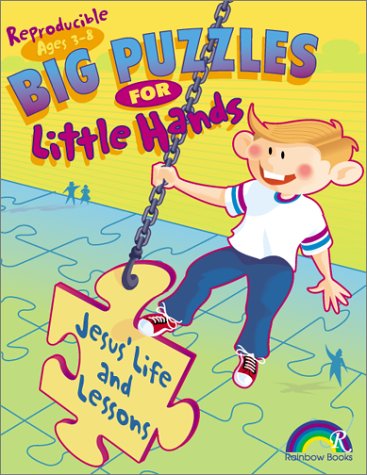 Book cover for Big Puzzles for Little Hands Jesus Life and