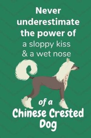 Cover of Never underestimate the power of a sloppy kiss & a wet nose of a Chinese Crested Dog