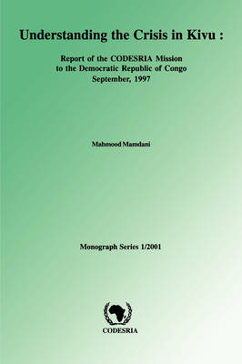 Book cover for Understanding the Crisis in Kivu