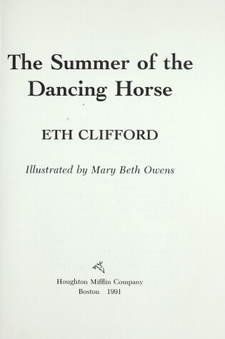 Cover of The Summer of the Dancing Horse