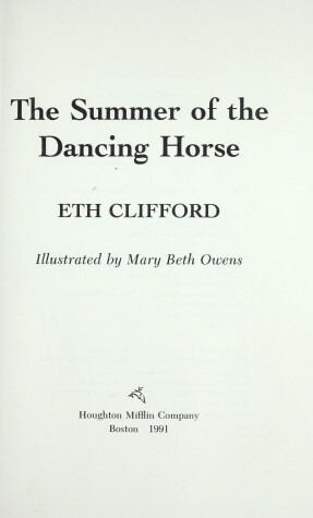 Book cover for The Summer of the Dancing Horse