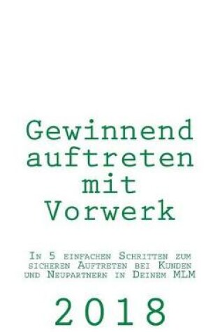 Cover of Gewinnend auftreten mit Vorwerk