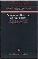 Cover of Nonlinear Effects in Optical Fibres