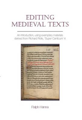 Cover of Editing Medieval Texts