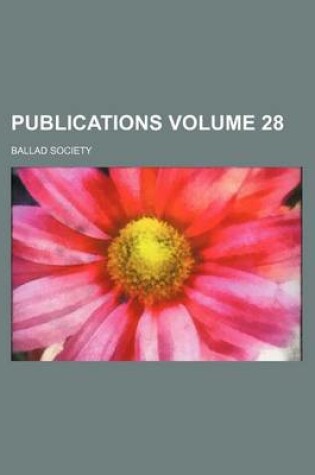 Cover of Publications Volume 28