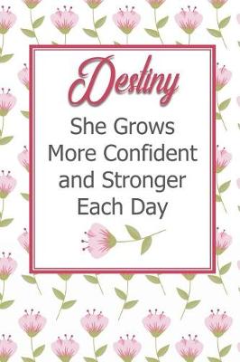 Book cover for Destiny She Grows More Confident and Stronger Each Day