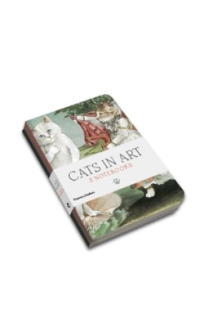 Cover of Cats in Art: Set of 3 A6 Notebooks