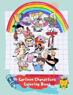 Book cover for Cartoon Characters Coloring Book