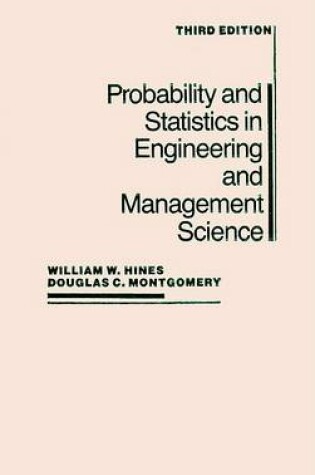Cover of Probability and Statistics in Engineering and Management Science