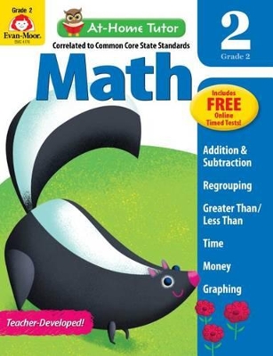 Cover of At-Home Tutor: Math, Grade 2 Workbook