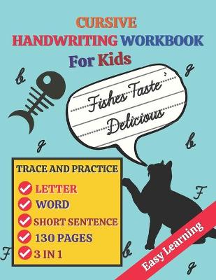 Book cover for Cursive Handwriting Workbook For Kids