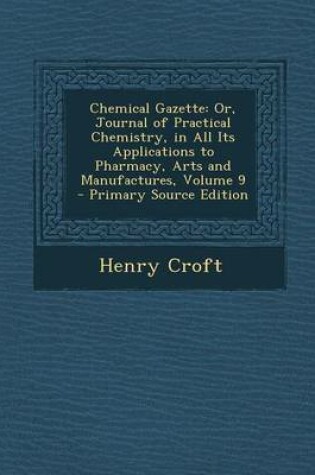 Cover of Chemical Gazette