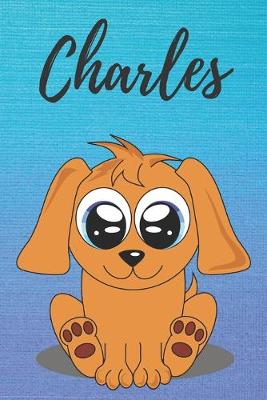 Book cover for Charles dog coloring book / notebook / journal / diary