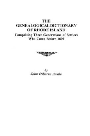 Cover of Genealogical Dictionary of Rhode Island