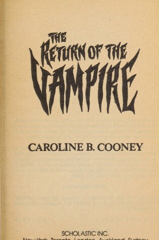 Cover of The Return of the Vampire